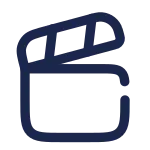 Clapperboard Open SVG Icon